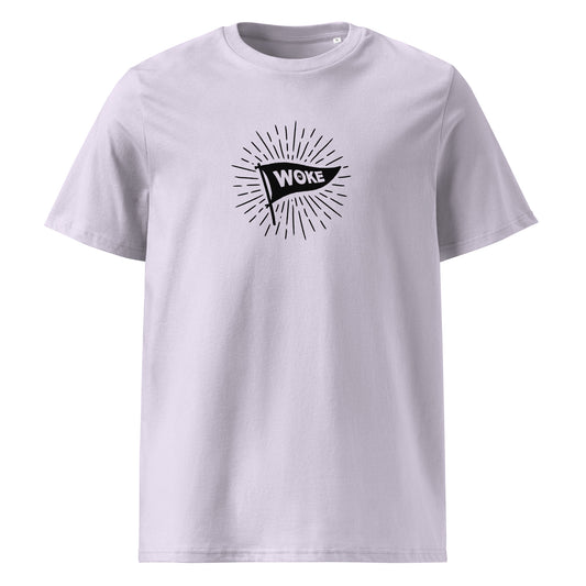 Woke FC flag organic cotton unisex t-shirt, sustainable woke fc starburst