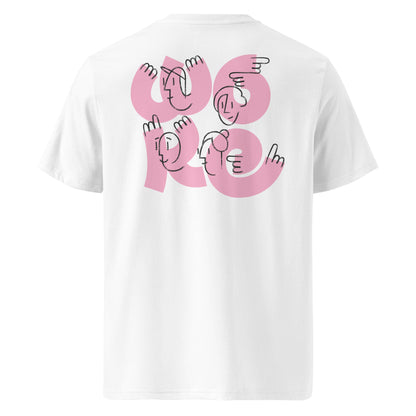 Back view of We Love Curves inclusive body-positive organic cotton t-shirt