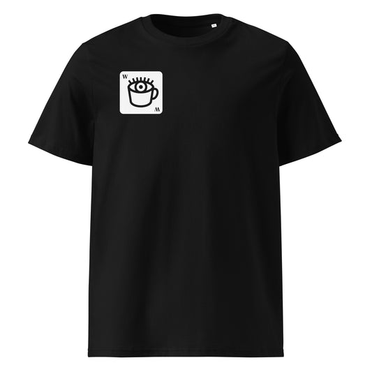 Wide Awake Coffee Club organic cotton unisex t-shirt by WOKE FC, coffee lover woke football streetwear graphic